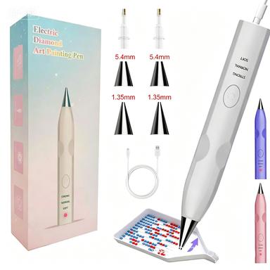 Adjustable Suction Electric Diamond Painting Pen Wireless Vacuum Pump Tool with Multiple Power Settings for Precision Crafting and Art Projects