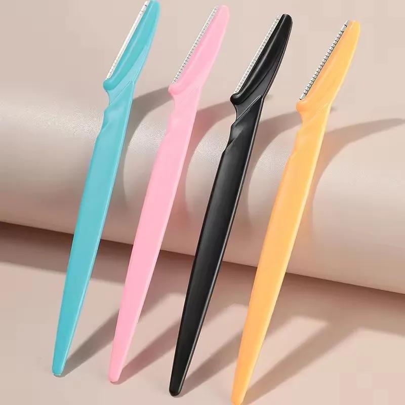 1Pcs Eyebrow Trimmer Makeup Tools Safe Eye Brow Razor Face Body Hair Removal Shaver Blades Woman Eyebrows Shaping Knife