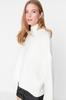 Women's Elegance Style Sweater Stone Soft Textured Basic Knitwear Sweater