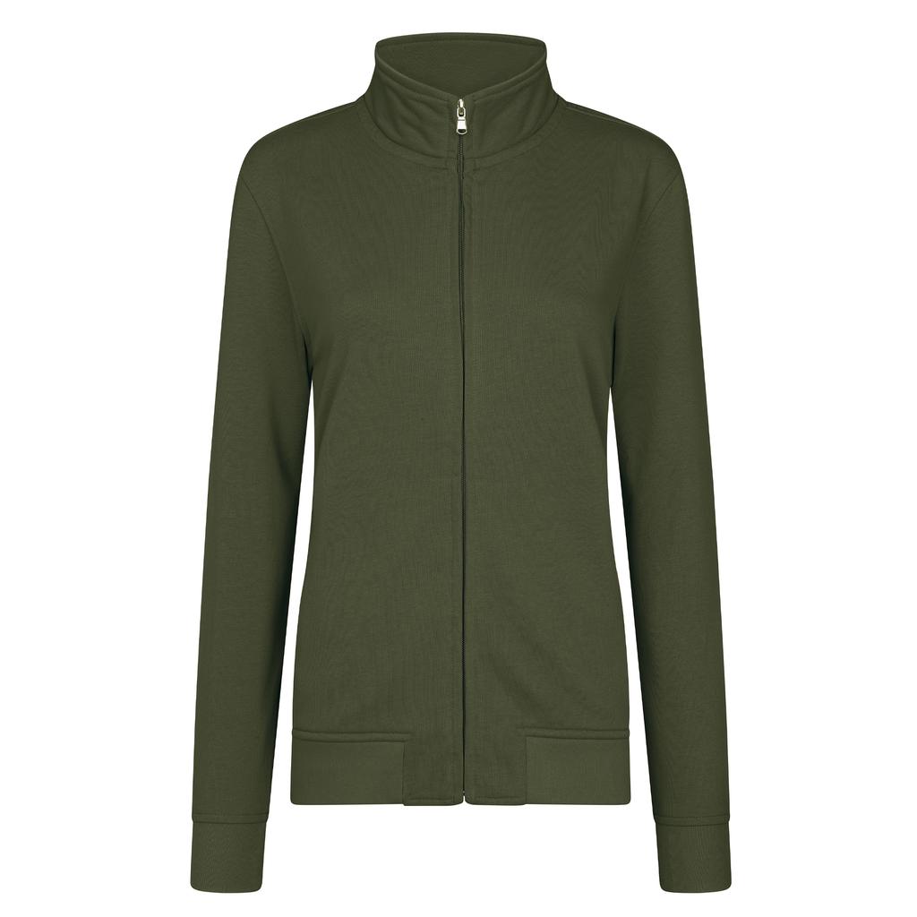 HRM Womens/Ladies Premium Full Zip Sweat Jacket