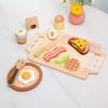 Раннее развитие Детский игровой домик Кухонный симуляционный набор Кухонная утварь Натуральный завтрак Группа Интерактивные игрушки для родителей и детей