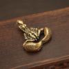Brass Copper Scorpion Ornament: Handheld Desktop Decor, Small Office or Home Tea Pet for Men