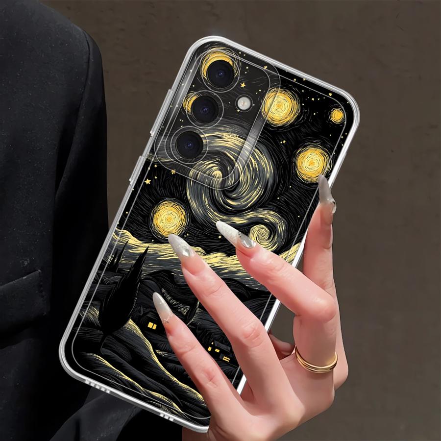 Чехол для телефона Samsung Galaxy A57 A36 A37 A34 A35 A54 A15 A14 A16 A56 A26 A24 A25 A51 A52 A55 A52 A23 Звездная ночь Ван Гога