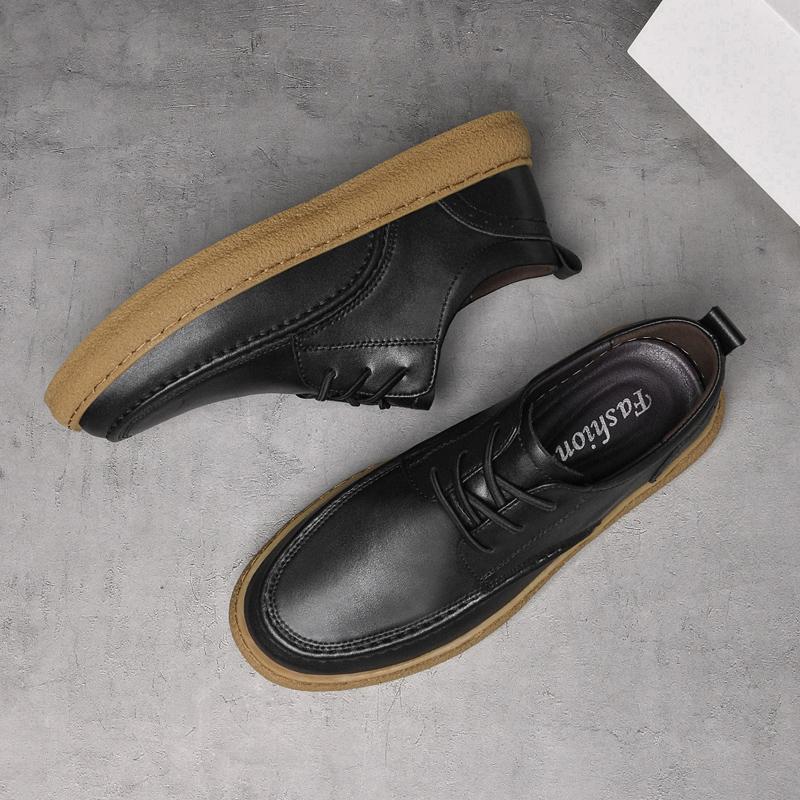 Британская мода Новые Оксфордские туфли для активного отдыха Мужские кроссовки для бега Мужская повседневная обувь из натуральной кожи Дышащий ажурный стиль