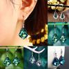 Gifts Gemstone Vintage Dangle Drop Earrings Party Jewelry Engagement Wedding Rhinestone