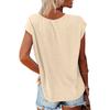 Женская летняя повседневная базовая футболка с круглым вырезом, однотонные топы, хлопковые повседневные женские топы с короткими рукавами, топы, спортивная рубашка