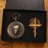 2 шт./набор, 1 шт. модные классические мужские часы кварцевое ожерелье кулон карманные часы для мужчин и 1 шт. классическое золотое ожерелье с крестом, идеальный выбор для подарков