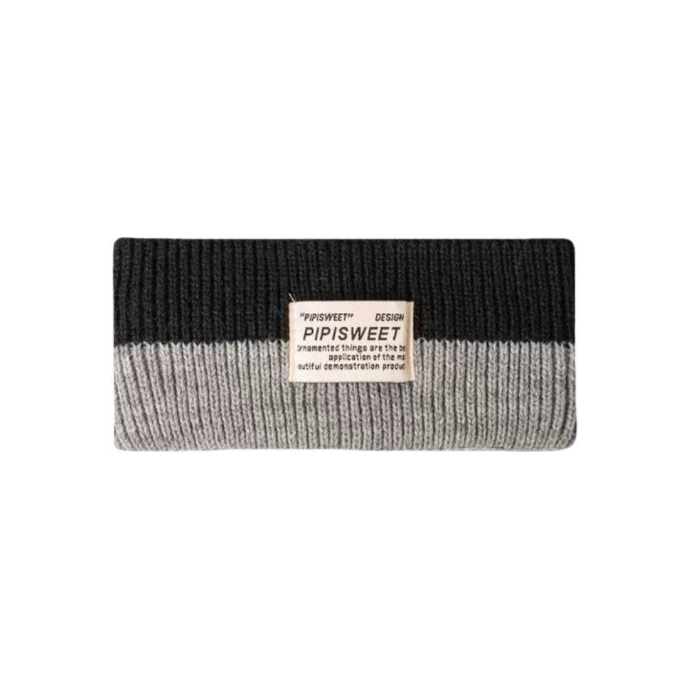 Stretchy Workout Headband Soft Contrast Color Headwrap Fashion Knitted Headband Boys