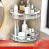 Seamless Wall-Mounted Space Aluminum Triangle Bathroom Storage Rack
