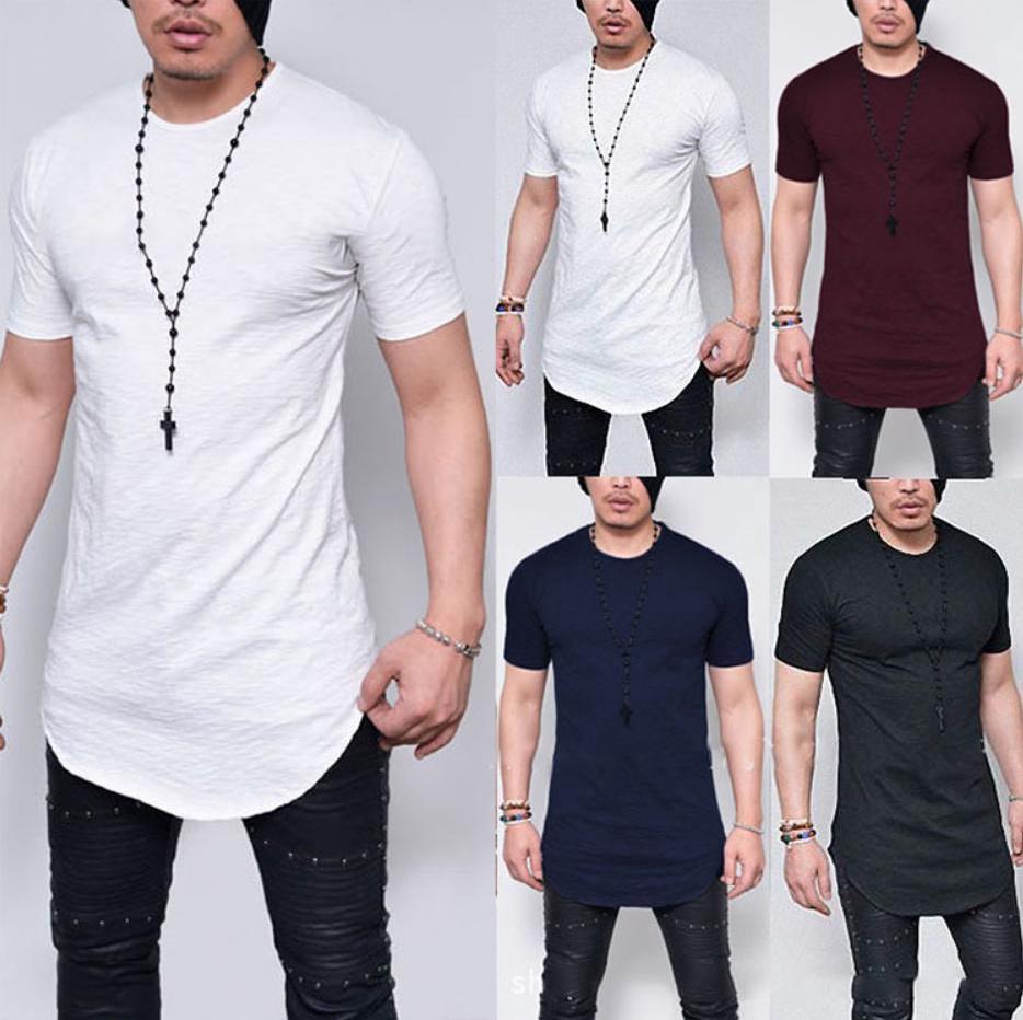Ultra-comfortable Curve Hem Men T-shirt With Side Zipper In Premium Cotton Blends
