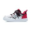 Li Ning Velcro Soft Comfortable Non-Slip Wear-Resistant Low-Top Kids Skate Shoes Kids Skate Shoes Black Red YKNR112-5