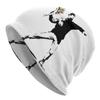 Banksy Art Graffiti Girl Heart Balloon Slouchy Beanie Unisex Women Hip Hop Winter Warm Skullies Beanies Hats Adult Knit Bonnet Cap