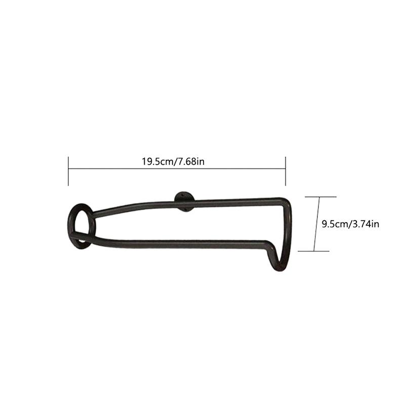 1Pcs Wall-Mounted Bar Wine Holder Champagne Storage Display Iron Metal Support Shelf Stand