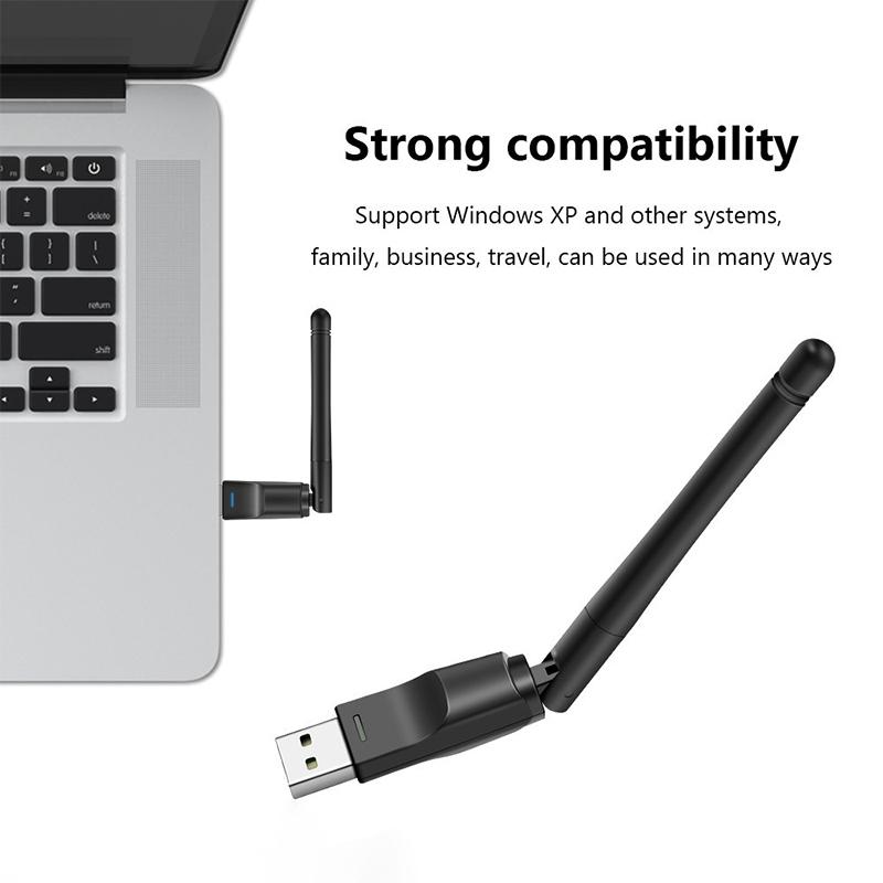 Mt7601 Mini Usb Wifi Adapter 150Mbps Wireless Network Card Rtl8188 Network Card Wi-Fi Receiver For Pc Desktop Laptop 2.4Ghz