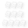 Tsukushi Science Acrylic Case, 10mm, 10 Pieces, Element Cubes, Element Specimens, Clear Cube Box
