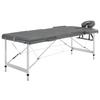 VidaXL 3-Zone Massage Table Aluminum Frame Anthracite 186x68cm