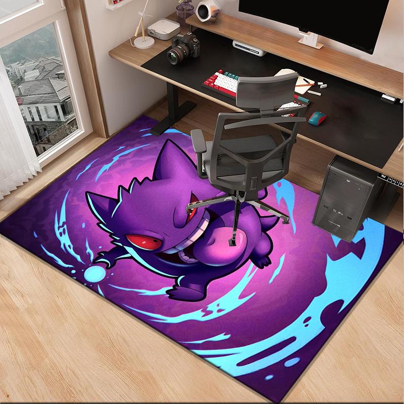 Gen-gar Neon Adventure Office Rug Chair Mat, Game Carpet, Suitable for Front Door, Bedroom, Living Room, Desk, Holiday Gift