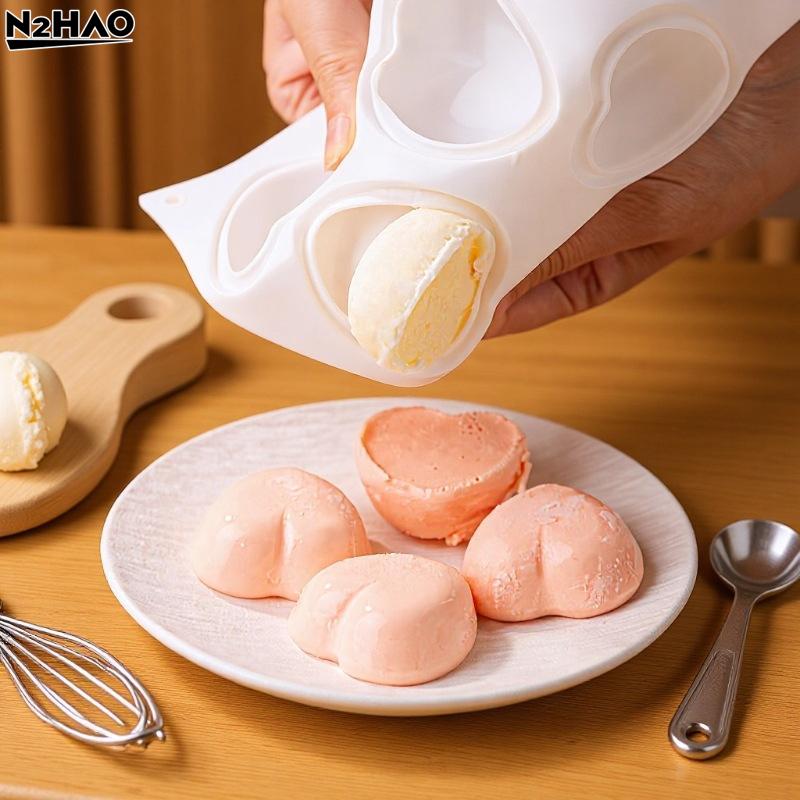 Круглая Форма для Выпечки Конфет Форма Сердца для Мусса Форма для Украшения Торта Шоколадом Силиконовая Форма Кухонная Форма для Десертов Мусса