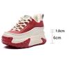 Fujin 7cm Genuine Leather Women Chunky Sneakers Ethnic Fashion Spring Ladies Platform Wedge Flats Autumn Ankle Boots Shoes