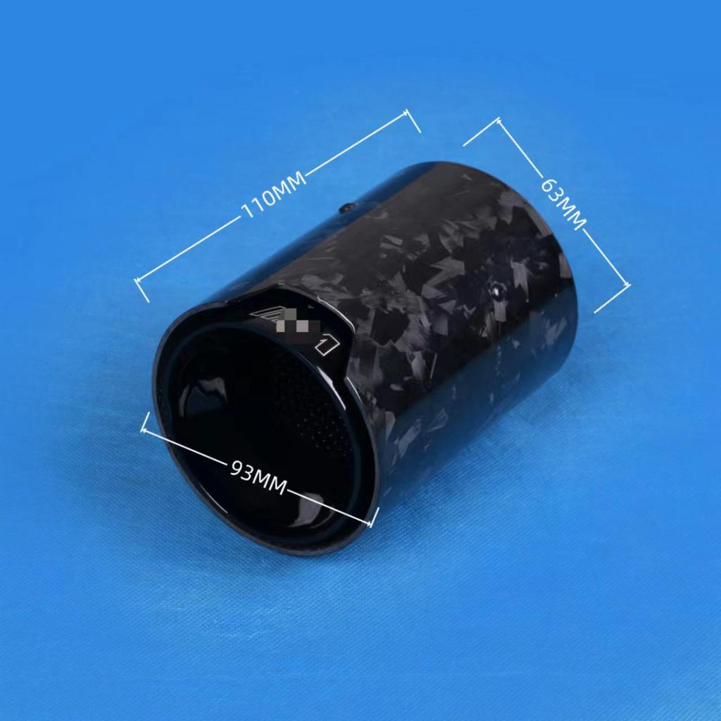 Модификация выхлопной насадки BMW M2/M3/M4 Титан Черный и Синий Углеволокно