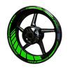 2 Set 21/18 in Motorcycle Wheel Stickers Reflective Wheel Rim Decals for YAMAHA Kawasaki Suzuki Etc