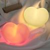 Pink White Love-Shaped Night Light Three-dimensional Ambient Light Heart Shaped LED Lamp Wedding