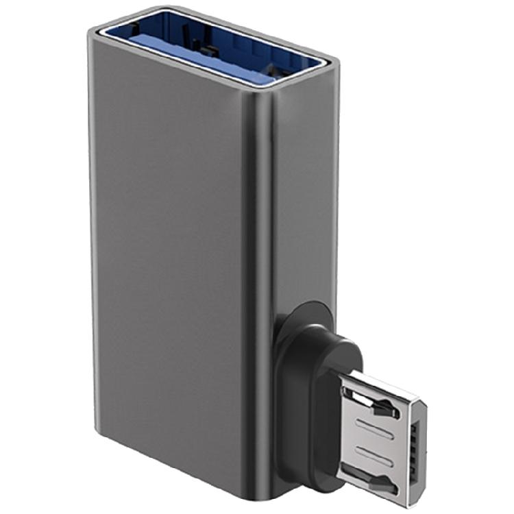 Компактные Угловые USB A на MicroUSB OTG Конвертеры Прямая Зарядка и Управление Периферией на Смартфонах Планшетах