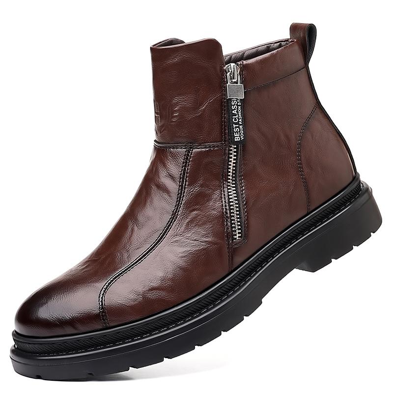 Men's New Classic Retro Style Black Chelsea Boots Business Negotiation Social Office Formal Ankle Boots Comfort Soft Sole Boots