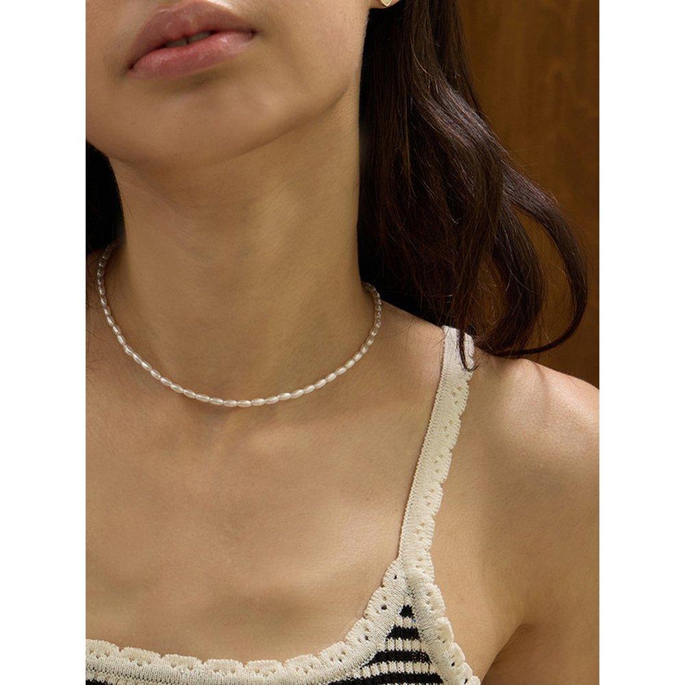 Rice Pearl Necklace Enj24Nw017
