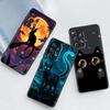 Мультяшный Милый Кот Для Samsung A73 A72 A71 A55 A54 A53 A52 A51 A13 A22 A16 A15 A12 A14 A26 A07 5G Черный Чехол для Телефона