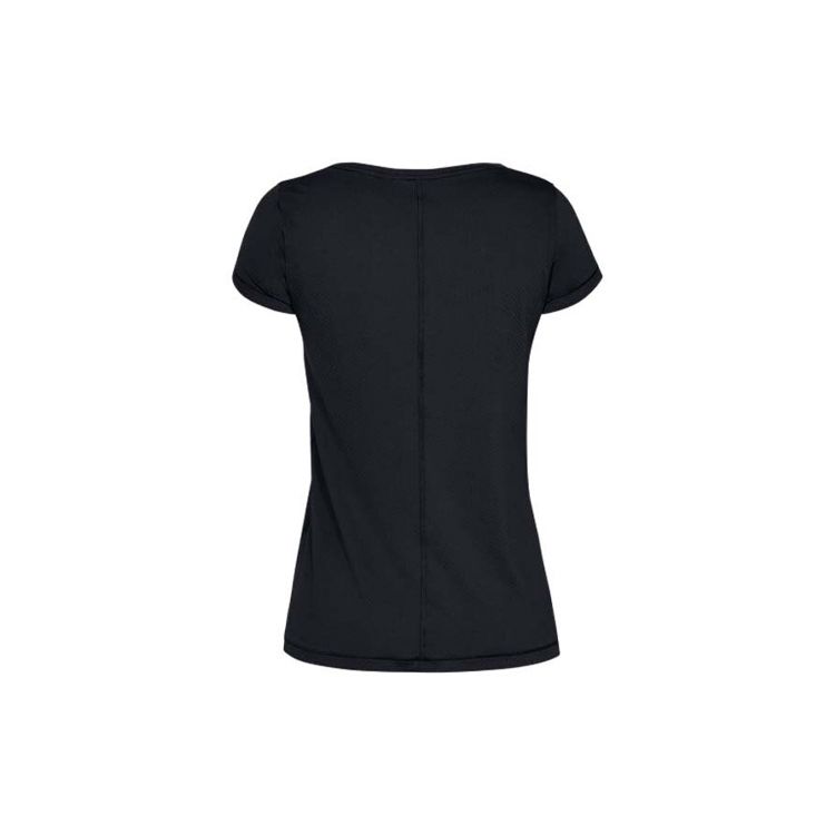Under Armour Футболка с круглым вырезом HeatGear Armor Logo Print, женские топы, черная 1328964-001