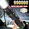 Powerful LED Flashlight Portable Zoomable Tactical Torch Waterproof Outdoor Hiking Emergency Fishing Camping Laser Flashlights