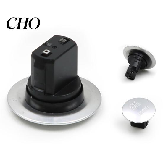 Metal Panel Start Butto Engine Stop Button Switch for Mercedes Benz, Car Push Wear-resistant Starter Switch, Button, Replacement Accessory