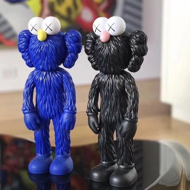 Очаровательная 12-дюймовая кукла Kaws Exhibition Sesame Street Kaws Bff из ПВХ, коллекция игрушек