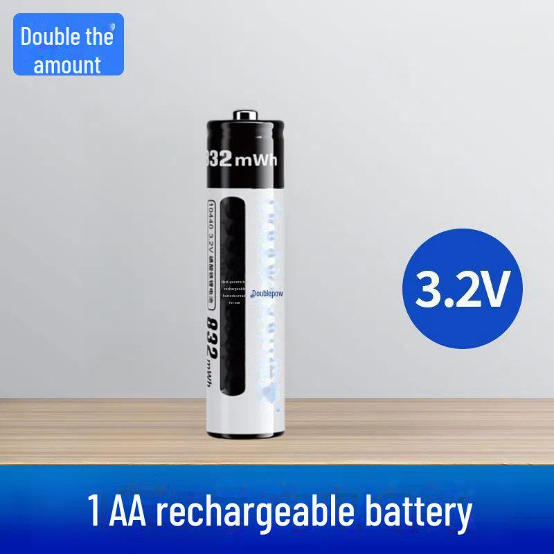 Литий-железо-фосфатный аккумулятор двойной емкости 10440 3,2 В, 832 мВт·ч