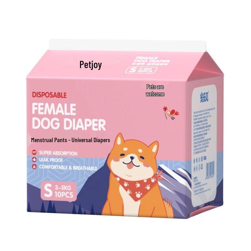 Одноразовые подгузники для собак Pet Joy: Женские менструальные прокладки и мужские подгузники