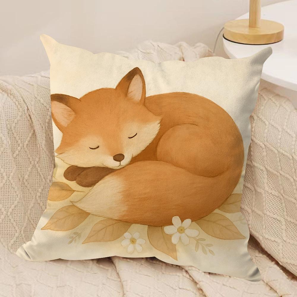 Vintage Flowers and Animals Cushion Cover Soft Plush Throw Pillow Cover DoubleSided Printed Cushion Case Sofa Home Decor