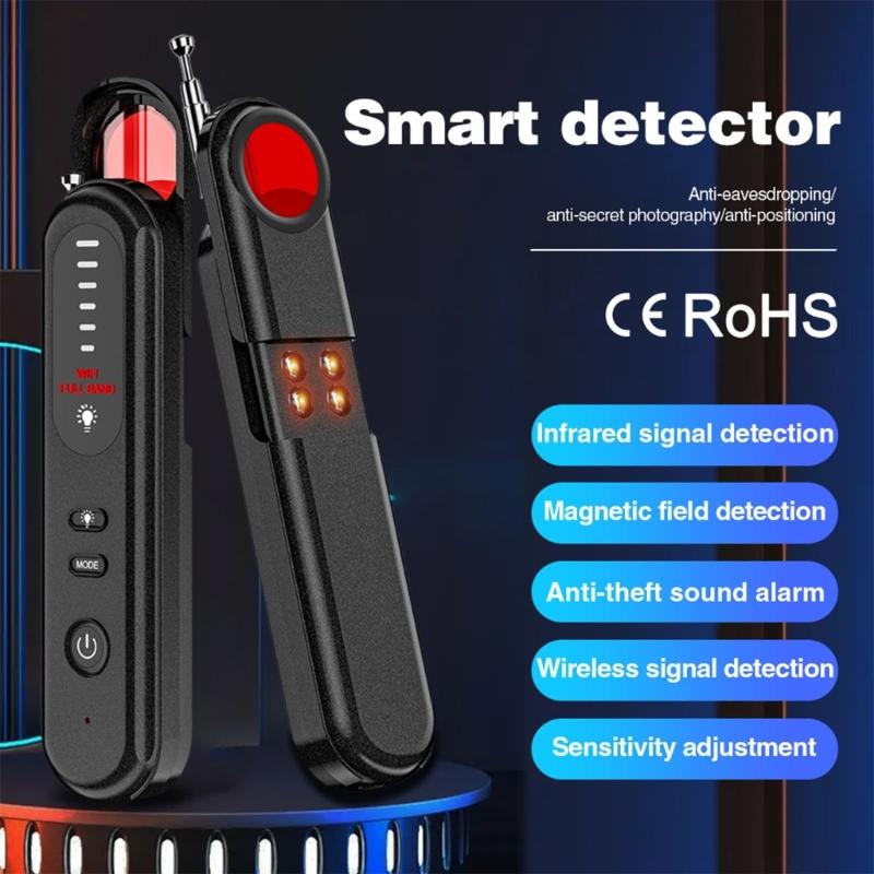 Самые умные Детекторы объективов камер GPS-трекеры Искатели Антишпионское устройство С инфракрасным сканированием Обнаружение радиочастотных сигналов 6 регулируемых режимов