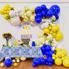 Набор латексных шаров DIY Желтый, Белый и Синий (104/143 шт.) Подходит для Дней Рождения, Свадеб, Вечеринок ко Дню Святого Валентина