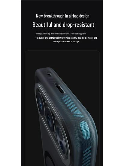 Honor 500Pro Frosted Magnetic Lens Protective Case - Full Coverage, Anti-Fall Design