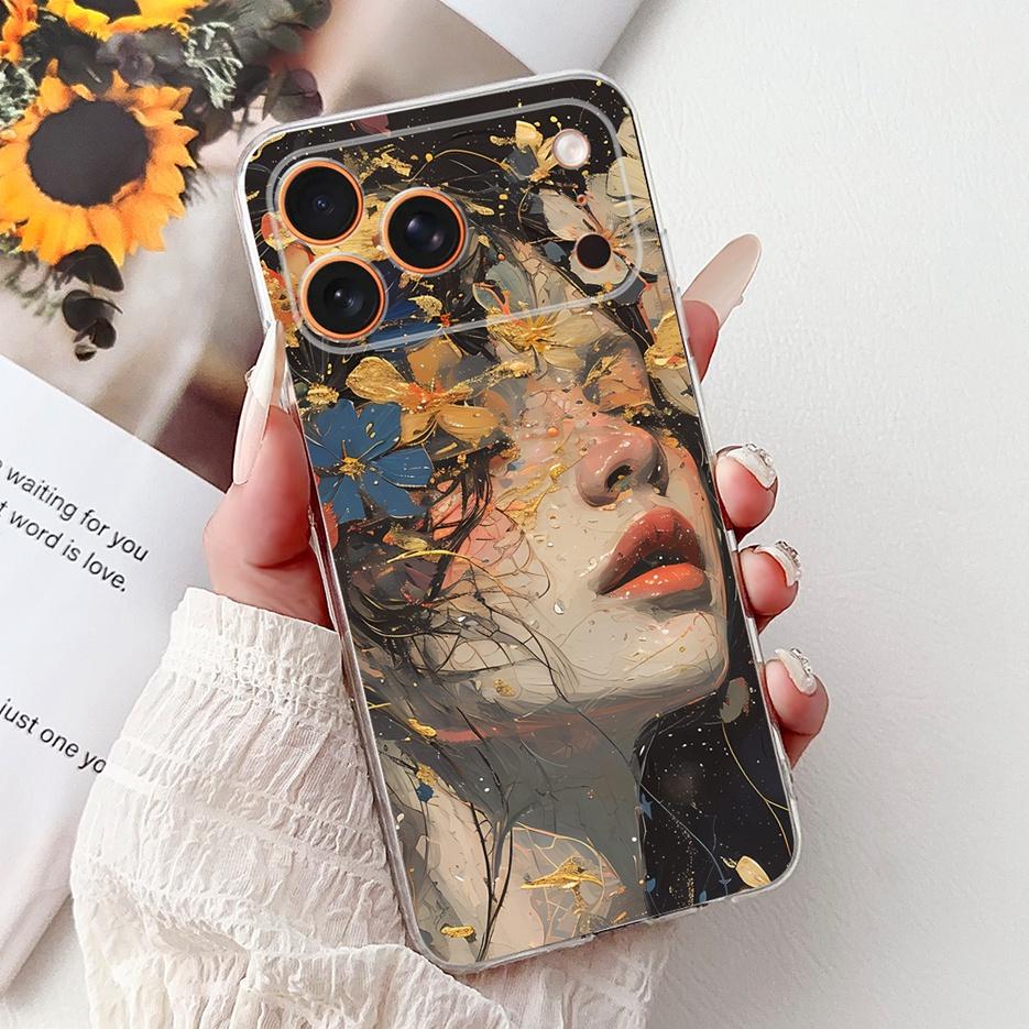 Для Apple iPhone 17 Pro Max Чехол iPhone17 Air Модный Расписной Чехол Мягкий Силиконовый Чехол Для iPhone 17 Air iPhone17 Pro Max Fundas