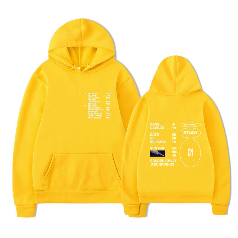 Autumn Winter Letter Printed Men's Hoodie Hoody Y2K Clothes Vintage Fashion Casual Unisex Long Sleeve Pullovers