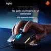 Inphic PW1 Бесшумная проводная игровая мышь - Механическая с макросами, USB для настольного компьютера и ноутбука