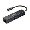 CHOETECH to RJ45 4in1 Hub Gigabit Ethernet High Speed LAN сетевой адаптер совместим с MacBook USB3.0 Type-C и т. д.. HUB-U02