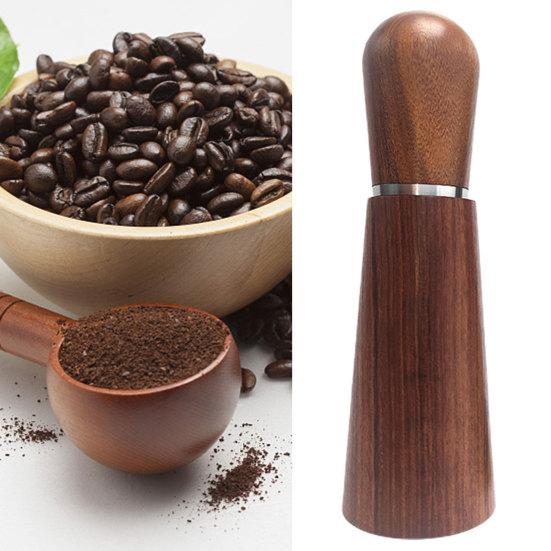 Инструмент для раздачи эспрессо с держателем, нержавеющая сталь 304, 8 игл, ручка из натурального дерева, порошок кофе эспрессо