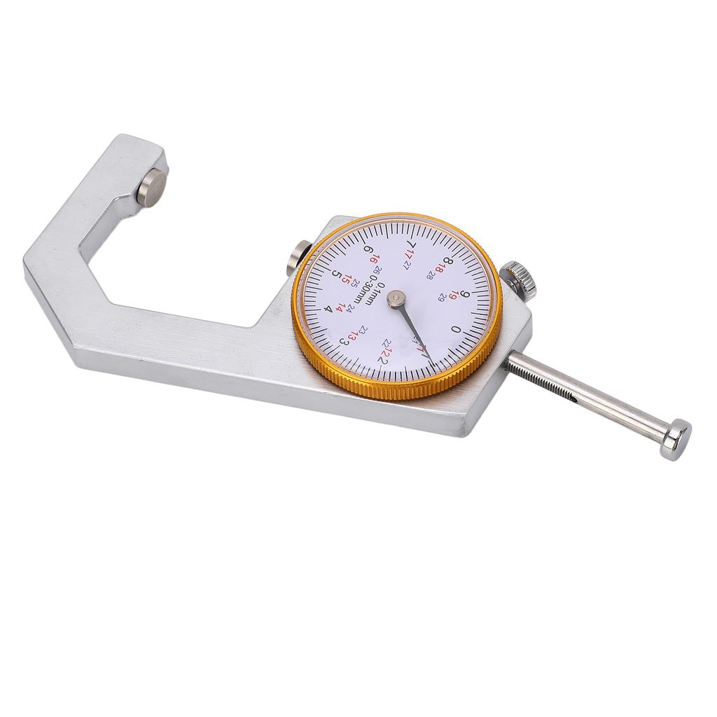 Толщиномер с плоской головкой Высокоточный карманный инструмент для измерения толщины для бумаги, пленки, кожи
