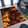 Anime Attack On Titan Eren Mikasa Cartoon Rug for Bedroom Living Room Sofa Home Doormat Decor,Kids Play Non-slip Floor Mat Gift