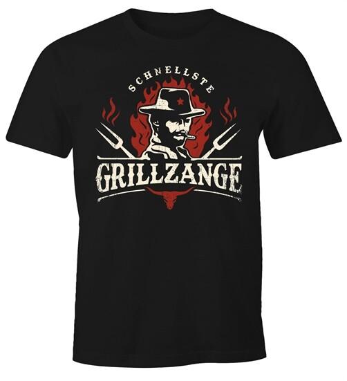 Mens T-Shirt Grilling Funny Saying Fastest Bbq Tongs Fun Shirt-