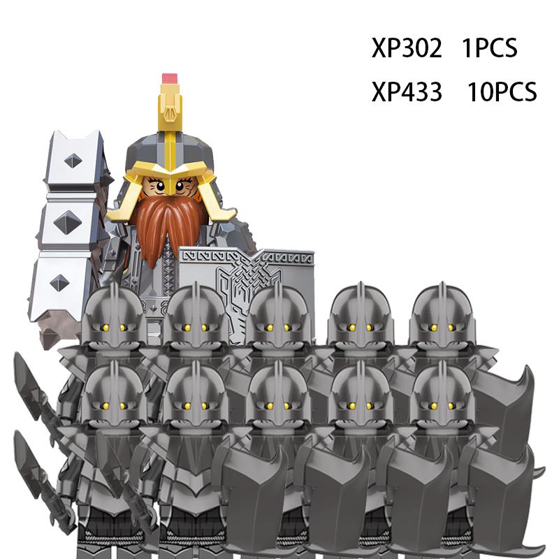 Medieval Elf Rohan Soldiers Guard Army Lotr Action Figures Mini Bricks Doll Assemble Building Blocks DIY Toys for Kid Gifts