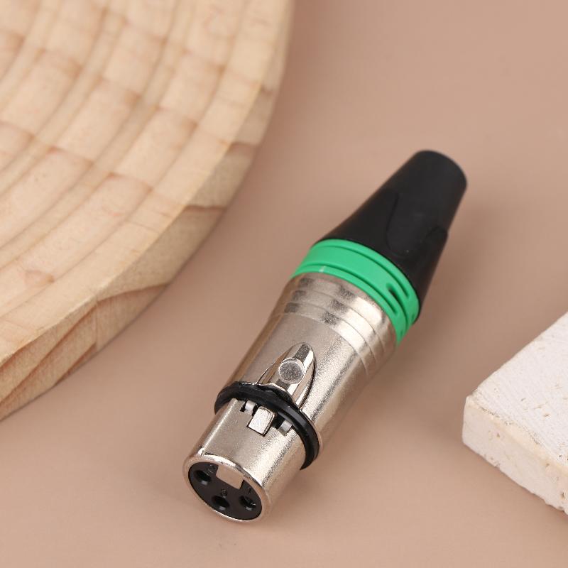 1Pc Pin XLR Plug Jack Male / Female Microphone Connector MIC Adapter XLR Cable Terminal Audio Wire Connector